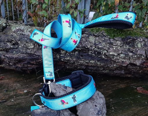 Ensemble Laisse / Collier réglable "Yoga " 6