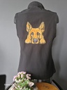Veste softshell sans manche avec un appliqué brodé Malinois 2