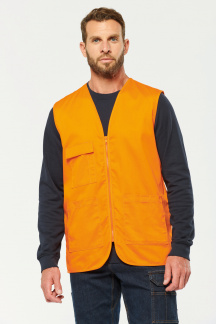 Gilet polycoton multipoches unisexe