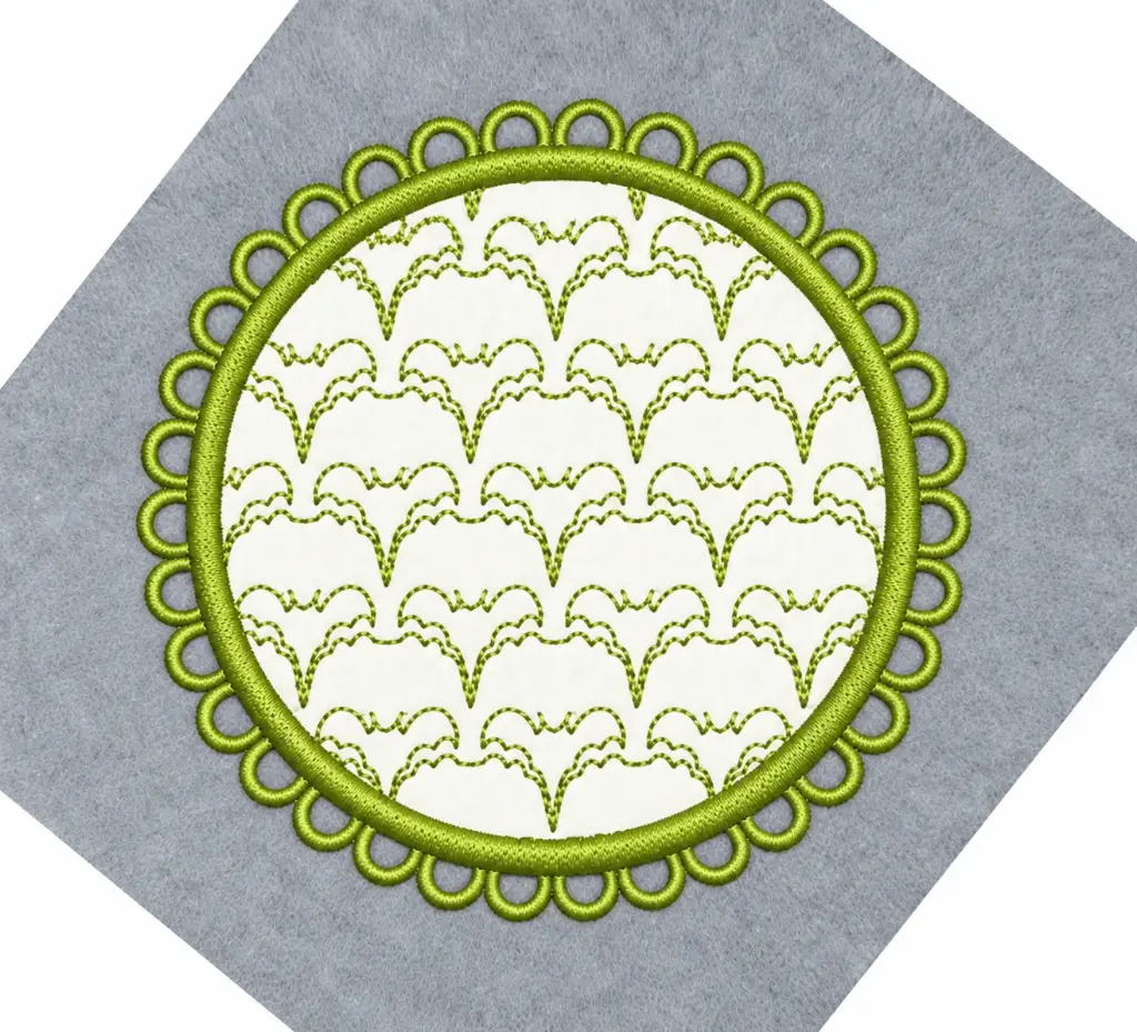 Sous verre bordure fantaisie 