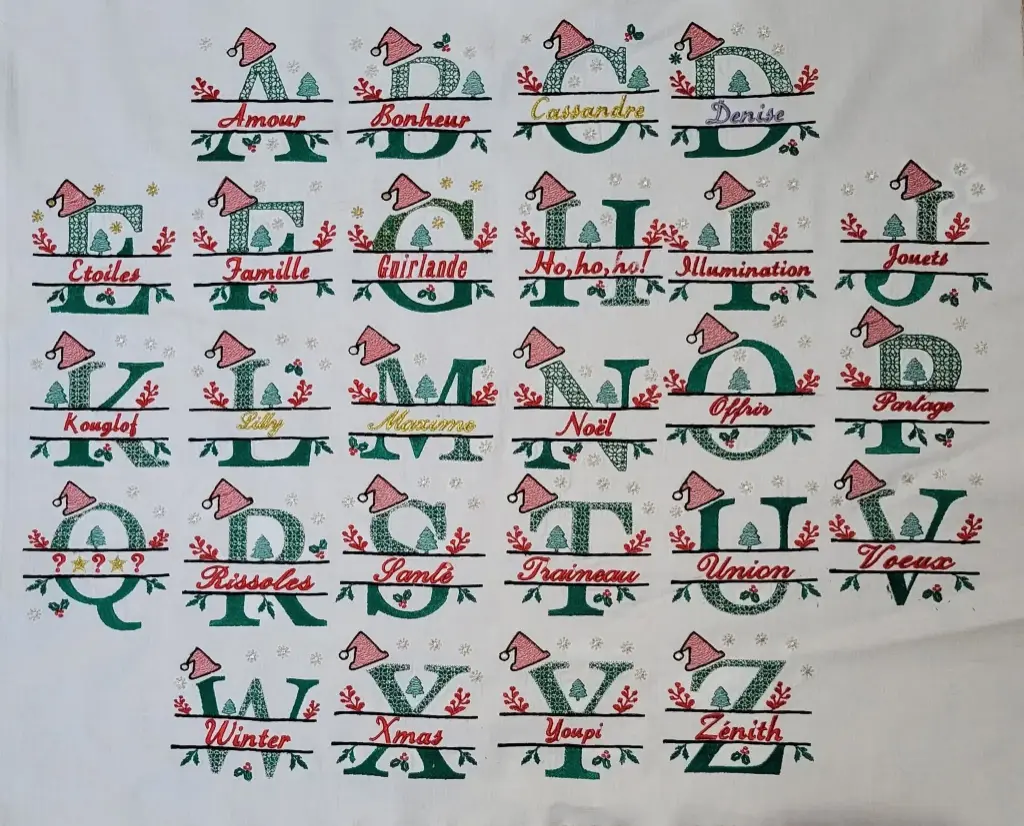 Alphabet Noël