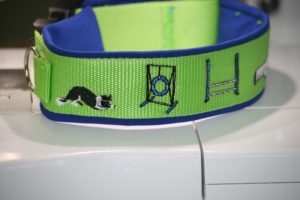 Collier Agility Néoprène réglable avec race de chien au choix