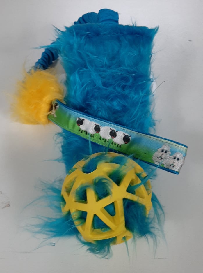 Tug Balle fourrure Pompon