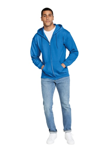 [ARTFR290.09-1] SWEAT-SHIRT zippé capuche HEAVY BLEND